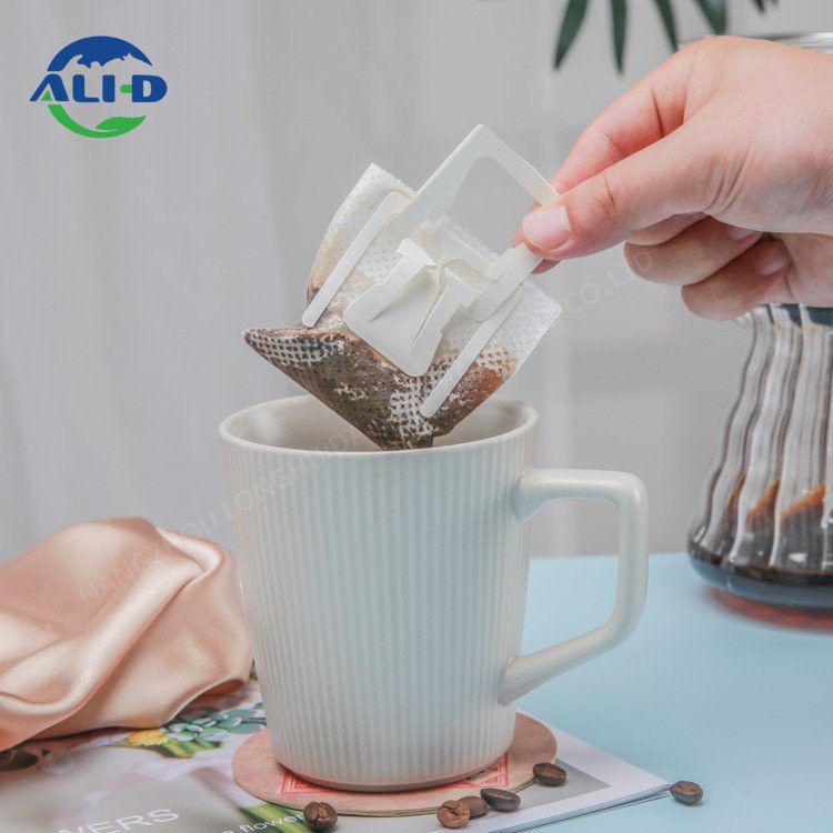 لفة كيس فلتر القهوة للأذن المعلقة